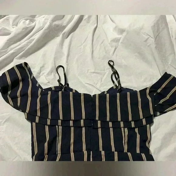 Love Culture Jumpsuit- Navy Stripped, pant outfit, dressy, - Picture 3 of 7